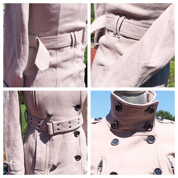 ‼️SOLD‼️Burberry Brit Trench Coat Wool Cashmere 2 - Picture 5 of 8